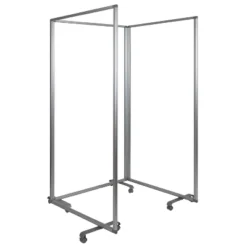 Flash Furniture Mobile Transparent Acrylic Partition with Locking Casters (3 Sections) -Flash Furniture Sale Store GUEST 72f64ff9 45e7 437c 9a17 6869febbd174