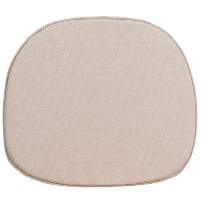 Flash Furniture Natural Thin Cushion with Tiebacks for Chiavari Chairs 1 Flash Furniture Natural Thin Cushion with Tiebacks for Chiavari Chairs