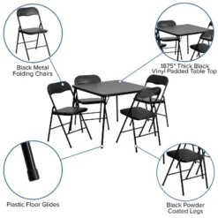 Flash Furniture 5-Piece Folding Card Table and Padded Chair Set 20 Flash Furniture 5-Piece Folding Card Table and Padded Chair Set -Flash Furniture Sale Store GUEST 74a053a9 059b 4b60 ac17 7e834d64b65f