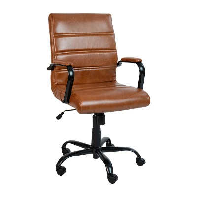 Flash Furniture Mid-Back Executive Swivel Office Chair with Chrome Arms 18 Flash Furniture Mid-Back Executive Swivel Office Chair with Chrome Arms - Image 18