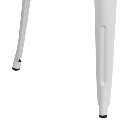 Flash Furniture Commercial Grade 30" Round Metal Indoor-Outdoor Bistro Table 2 Flash Furniture Commercial Grade 30" Round Metal Indoor-Outdoor Bistro Table - Image 2