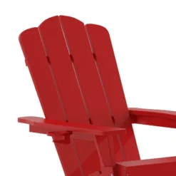 Flash Furniture Newport HDPE Adirondack Chair with Ottoman and Cup Holder -Flash Furniture Sale Store GUEST 76c92d22 bb72 4810 b10f c6f2e7e11567