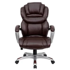 Flash Furniture Brown LeatherSoft High Back Executive Ergonomic Office Chair -Flash Furniture Sale Store GUEST 76daf0c4 e897 454e 9c1a 90cf188c69b9