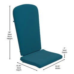 Flash Furniture Charlestown Set Of 2 All-Weather Poly Resin Wood Adirondack Chairs With Cushions For Deck, Porch, And Patio -Flash Furniture Sale Store GUEST 77deef07 99ad 403f a537 a60e085ae254