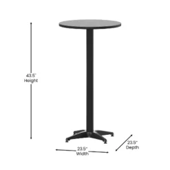 Flash Furniture 23.25" Round Aluminum Indoor-Outdoor Bar Height Table with Flip-Up Top 14 Flash Furniture 23.25" Round Aluminum Indoor-Outdoor Bar Height Table with Flip-Up Top -Flash Furniture Sale Store GUEST 78c2ca01 73df 4fc2 b1b3 13c7198e894f