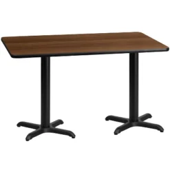 Flash Furniture 30" x 60" Rectangular Reversible Laminate Table with Dual X-Bases -Flash Furniture Sale Store GUEST 79b12c51 0d48 4788 b778 009b06900104