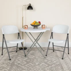 Flash Furniture HERCULES Series Plastic Folding Chairs - 2 Pack, 330 Lb. Capacity