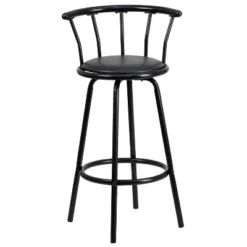 Flash Furniture Crown Back Black Metal Barstool with Swivel Black Vinyl Seat 19 Flash Furniture Crown Back Black Metal Barstool with Swivel Black Vinyl Seat -Flash Furniture Sale Store GUEST 7a895972 dec3 4edb a217 6a232b615798