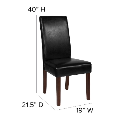 Flash Furniture Greenwich Series Upholstered Panel Back Parsons Dining Chair 5 Flash Furniture Greenwich Series Upholstered Panel Back Parsons Dining Chair - Image 5