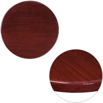 Flash Furniture 24'' Round High-Gloss Resin Table Top With 2'' Thick Drop-Lip 2 Flash Furniture 24'' Round High-Gloss Resin Table Top With 2'' Thick Drop-Lip - Image 2