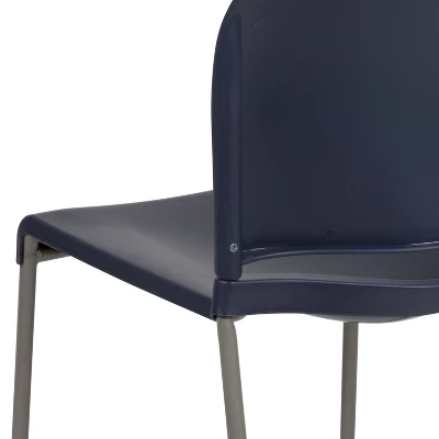 Flash Furniture HERCULES Series 880 Lb. Capacity Navy Full Back Contoured Stack Chair 7 Flash Furniture HERCULES Series 880 Lb. Capacity Navy Full Back Contoured Stack Chair - Image 7