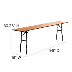 Flash Furniture 8-Foot Rectangular Wood Folding Training / Seminar Table -Flash Furniture Sale Store GUEST 7f58236a 863e 4291 88a6 3ca73da44258