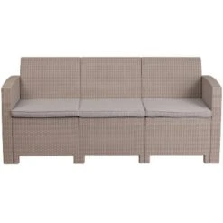Flash Furniture Contemporary Faux Rattan Outdoor Sofa with All-Weather Cushions 18 Flash Furniture Contemporary Faux Rattan Outdoor Sofa with All-Weather Cushions -Flash Furniture Sale Store GUEST 7fa16292 8bcd 44a5 95dd 153d06b5ea65