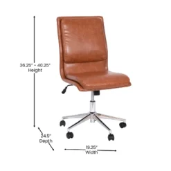 Flash Furniture Madigan Mid-Back Armless Swivel Task Office Chair With Upholstery And Adjustable Metal Base 20 Flash Furniture Madigan Mid-Back Armless Swivel Task Office Chair With Upholstery And Adjustable Metal Base -Flash Furniture Sale Store GUEST 80623ca6 61b0 4432 9ed2 b8b152f67baa