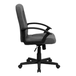Flash Furniture Gray Executive Swivel Office Chair with Padded Fabric Seat
