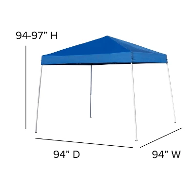 Flash Furniture 8'x8' Pop Up Event Canopy Tent with Folding Table and Bench Set 5 Flash Furniture 8'x8' Pop Up Event Canopy Tent with Folding Table and Bench Set - Image 5