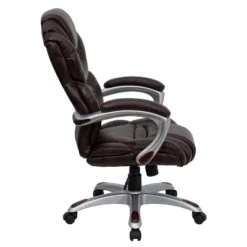 Flash Furniture Brown LeatherSoft High Back Executive Ergonomic Office Chair