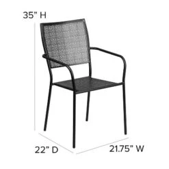 Flash Furniture Commercial Grade Indoor-Outdoor Steel Patio Arm Chair -Flash Furniture Sale Store GUEST 841bf47f 080f 4fa2 9644 42308b107ec7