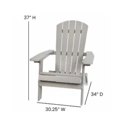 Flash Furniture Charlestown All-Weather Folding Adirondack Chairs - Set of 4 -Flash Furniture Sale Store GUEST 84ffd51f 8094 40dc 9612 2db1e57dc3b6