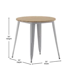 Flash Furniture Declan 30" Round Indoor/Outdoor Commercial Dining Table -Flash Furniture Sale Store GUEST 85f214cd bdb3 4dc3 bea5 be1be7c65db3