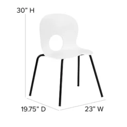 Flash Furniture HERCULES Series Heavy Duty Plastic Stack Chair with Black Frame -Flash Furniture Sale Store GUEST 861ebdd7 2351 4428 8bb9 baabbf6f3221