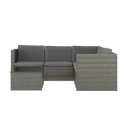 Flash Furniture Roan Indoor/Outdoor L-Shaped Sectional with Coffee Table & Cushions -Flash Furniture Sale Store GUEST 87e04e56 3365 4e5a a987 f2c3bd1c63ad