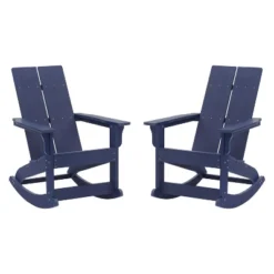 Flash Furniture Finn Modern Rocking Adirondack Chair Set - 2 Pack -Flash Furniture Sale Store GUEST 884c4e8b 3c34 4867 bca4 771d5458b664