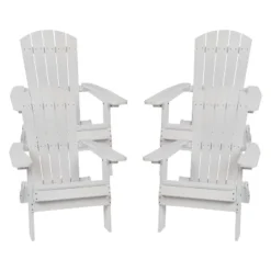 Flash Furniture Charlestown All-Weather Folding Adirondack Chairs - Set of 4 -Flash Furniture Sale Store GUEST 892dc68a 6f98 4ff3 b426 7e91ffcedbd4
