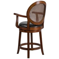 Flash Furniture 26'' High Espresso Wood Counter Stool with Rattan Back and Swivel Seat -Flash Furniture Sale Store GUEST 8a93869c 5075 41a8 a31c ac1eb45e05fa