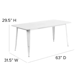 Flash Furniture Commercial Grade 31.5" x 63" Metal Indoor-Outdoor Cafe Table 20 Flash Furniture Commercial Grade 31.5" x 63" Metal Indoor-Outdoor Cafe Table -Flash Furniture Sale Store GUEST 8b106ccf cd26 47b2 8569 1cd3e7066bb2