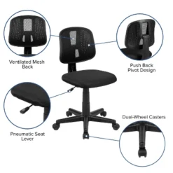 Flash Furniture Fundamentals Mid-Back Mesh Swivel Task Office Chair with Pivot Back 17 Flash Furniture Fundamentals Mid-Back Mesh Swivel Task Office Chair with Pivot Back -Flash Furniture Sale Store GUEST 8b98b0c2 5916 4e89 8ef0 d491f8b43854