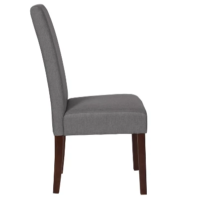 Flash Furniture Greenwich Series Upholstered Panel Back Parsons Dining Chair 2 Flash Furniture Greenwich Series Upholstered Panel Back Parsons Dining Chair - Image 2