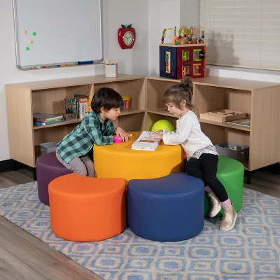 Flash Furniture Large Soft Seating Flexible Circle for Classrooms - Yellow 3 Flash Furniture Large Soft Seating Flexible Circle for Classrooms - Yellow - Image 3