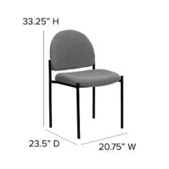 Flash Furniture Comfort Gray Fabric Stackable Steel Side Reception Chair -Flash Furniture Sale Store GUEST 8f4734e2 6f5e 4c8a b356 260ac6399846