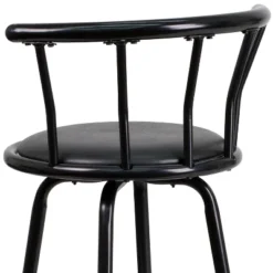 Flash Furniture Crown Back Black Metal Barstool with Swivel Black Vinyl Seat 15 Flash Furniture Crown Back Black Metal Barstool with Swivel Black Vinyl Seat -Flash Furniture Sale Store GUEST 8f981518 d5ad 481a 8ae1 5484ab22439b