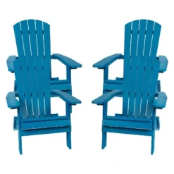 Flash Furniture Charlestown All-Weather Folding Adirondack Chairs - Set of 4 -Flash Furniture Sale Store GUEST 903efef9 9f8b 471d b8a9 901ae035917e