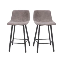 Flash Furniture Caleb Modern Armless 24 Inch Counter Height Stools, Set of 2 -Flash Furniture Sale Store GUEST 90cdcb08 80dd 4fc8 ba54 d0d0c0d775d1