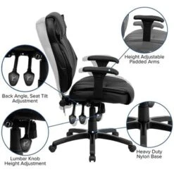 Flash Furniture Executive Lumbar Support Swivel Office Chair in Black LeatherSoft -Flash Furniture Sale Store GUEST 91b1fd24 51c2 4234 9ecf abc7181bcfd1