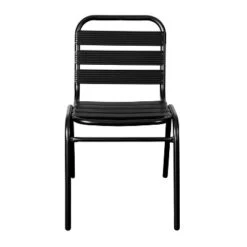 Flash Furniture Lila Aluminum Triple Slat Back Indoor-Outdoor Armless Stack Chair -Flash Furniture Sale Store GUEST 92162136 2a67 41b8 afa1 72c77c36d3bc