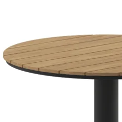Flash Furniture Finch 24" Commercial Round Table with Faux Teak Slats -Flash Furniture Sale Store GUEST 922501d9 28cf 4402 95cc e1cd1cf6d0f8