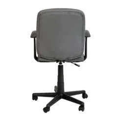 Flash Furniture Mid-Back Gray Quilted Vinyl Swivel Task Office Chair with Arms -Flash Furniture Sale Store GUEST 928765bf ce23 4e6d b45c 2a8e08fae1e0