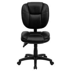 Multi-Functional Ergonomic Swivel Task Chair Black Leather - Flash Furniture -Flash Furniture Sale Store GUEST 93de9fbd 46dc 45e8 a120 9f89507d0426