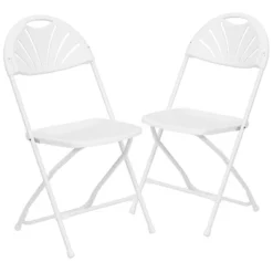 Flash Furniture HERCULES Series 650 Lb. Plastic Fan Back Folding Chair - 2 Pack -Flash Furniture Sale Store GUEST 945c8810 1276 4de5 82ad 2d9c656d042b