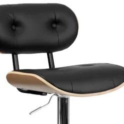 Flash Furniture Bentwood Adjustable Height Barstool with Button Tufted Vinyl -Flash Furniture Sale Store GUEST 95be565f 614c 41df 961f a81958206870