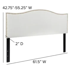 Flash Furniture Lexington Arched Upholstered Headboard with Accent Nail Trim 13 Flash Furniture Lexington Arched Upholstered Headboard with Accent Nail Trim -Flash Furniture Sale Store GUEST 96ad35bb 69b3 4f48 9097 60b6db1b3ac4