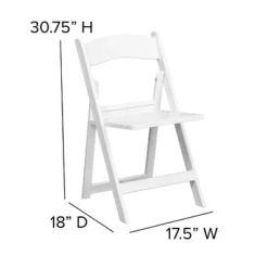 Flash Furniture HERCULES Series 1000 Lb. Capacity White Resin Folding Chair - 2 Pack -Flash Furniture Sale Store GUEST 990f8049 0a0b 48f3 8070 24f8ebd5fd44