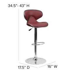 Flash Furniture Contemporary Cozy Mid-Back Vinyl Adjustable Height Barstool 21 Flash Furniture Contemporary Cozy Mid-Back Vinyl Adjustable Height Barstool -Flash Furniture Sale Store GUEST 993dfa0b 975a 4a7b a5d2 601f62e4c377