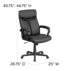 Flash Furniture Raya High Back Black LeatherSoft Executive Swivel Office Chair -Flash Furniture Sale Store GUEST 9a312695 dc0b 499b ad7a 34a080dc3e96