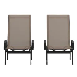 Flash Furniture Brazos Set of 2 Adjustable All-Weather Chaise Lounge Chairs -Flash Furniture Sale Store GUEST 9b23317e c63f 4ca2 8807 5a145b255980
