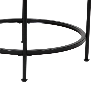Flash Furniture Astoria Collection Modern Round Glass End Table 4 Flash Furniture Astoria Collection Modern Round Glass End Table - Image 4